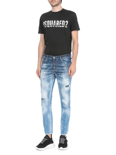 Shop Dsquared2 Skater Jean In Blue