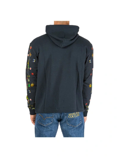 Shop Versace Jeans Couture Ladybug Baroque Hoodie In Nero