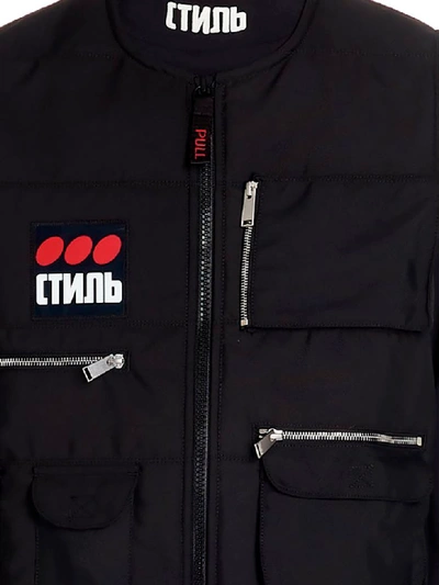 Shop Heron Preston Fire Vest In Black