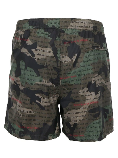 Shop Valentino Swimsuit In Camoulove