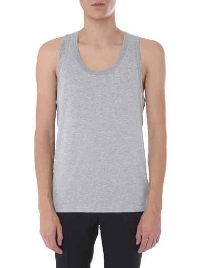 Shop Dolce & Gabbana Pack Of Two Tank Tops In Grigio