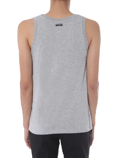 Shop Dolce & Gabbana Pack Of Two Tank Tops In Grigio
