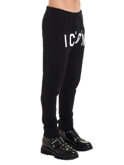 Shop Dsquared2 Icon Pants In Black