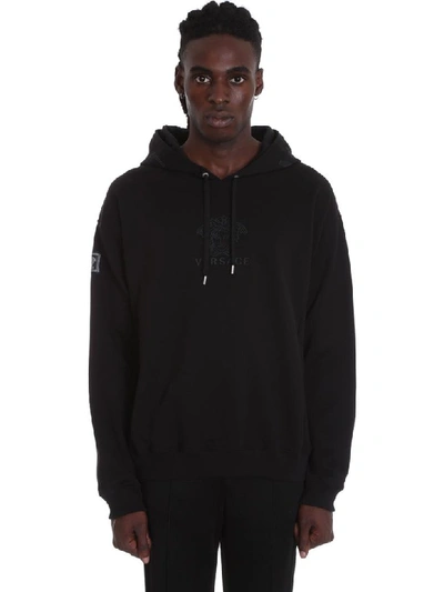 Shop Versace Sweatshirt In Black Cotton