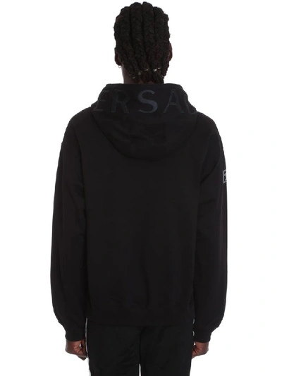 Shop Versace Sweatshirt In Black Cotton