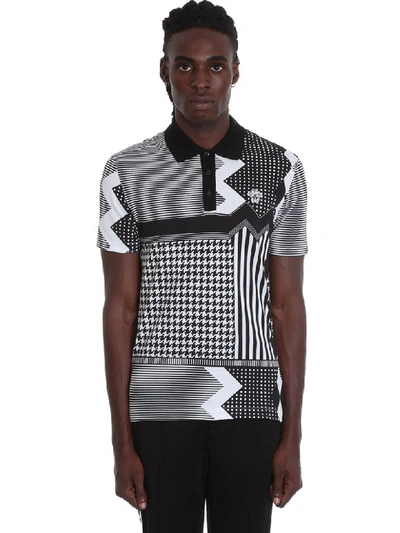 Shop Versace Polo In Black Cotton