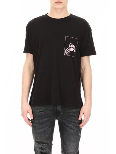 Shop Rta Dark Side T-shirt In Black Pink (black)