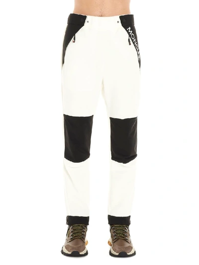 Shop Moncler Pants In Black & White