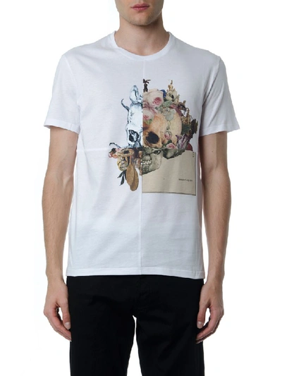 Shop Alexander Mcqueen White Skull Cotton T-shirt