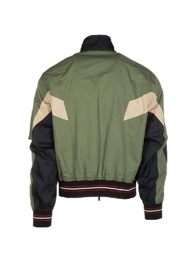 Shop Dior Jazz O Triple Bomber Jacket In Verde