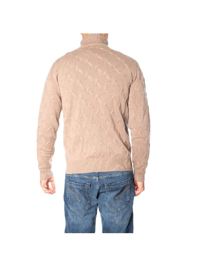 Shop Kangra Wool Blend Turtleneck Shirt In Brown