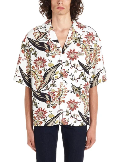 Shop Prada Hawaii Shirt In Multicolor