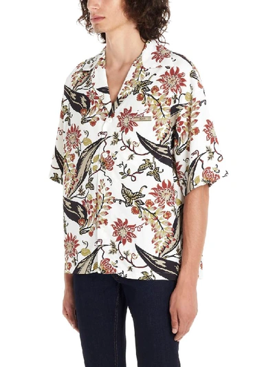 Shop Prada Hawaii Shirt In Multicolor