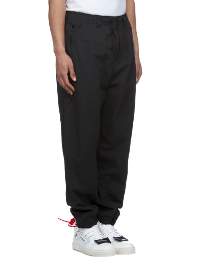 Shop Stone Island Shadow Project Trousers In Nero