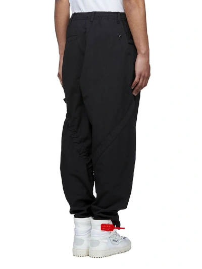Shop Stone Island Shadow Project Trousers In Nero