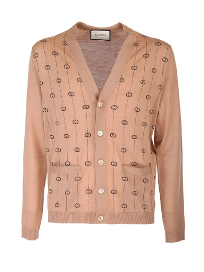 Shop Gucci Cardigan In Cammello