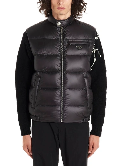 Shop Prada Vest In Black