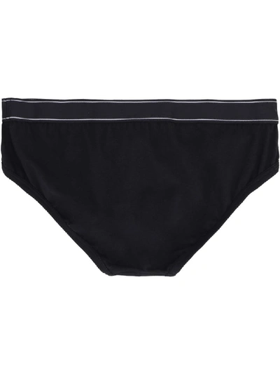 Shop Dolce & Gabbana Stretch Cotton Briefs In Black