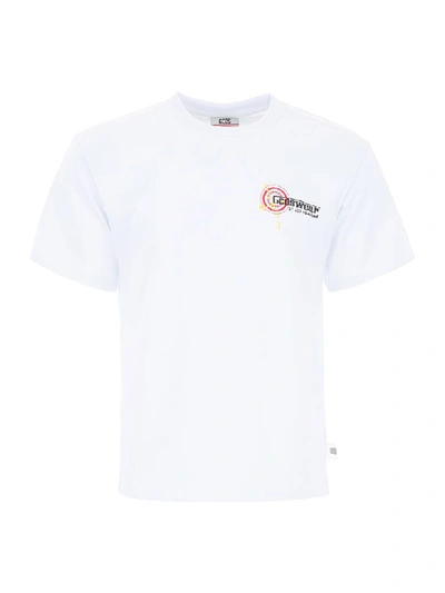 Shop Gcds T-shirt With Printed Back In White (white)