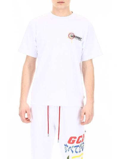 Shop Gcds T-shirt With Printed Back In White (white)