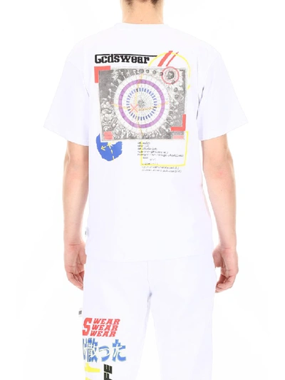 Shop Gcds T-shirt With Printed Back In White (white)