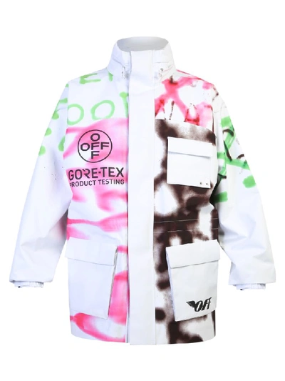 Shop Off-white Goretex Nylon Jacket In White