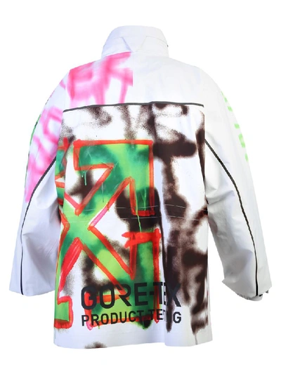 Shop Off-white Goretex Nylon Jacket In White