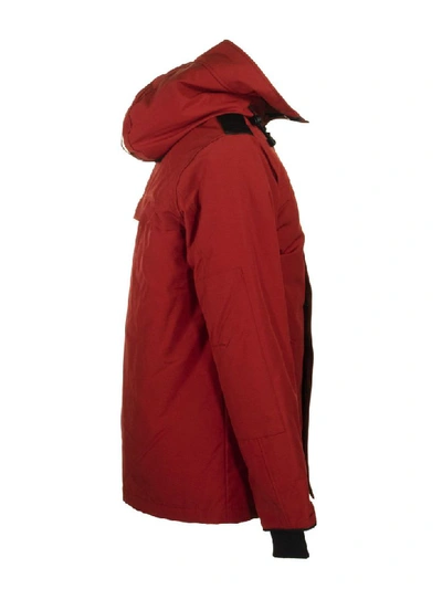 Shop Canada Goose Garibaldi Parka Jacket In Red Maple