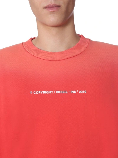 Shop Diesel S-bay-sun Sweatshirt In Rosso