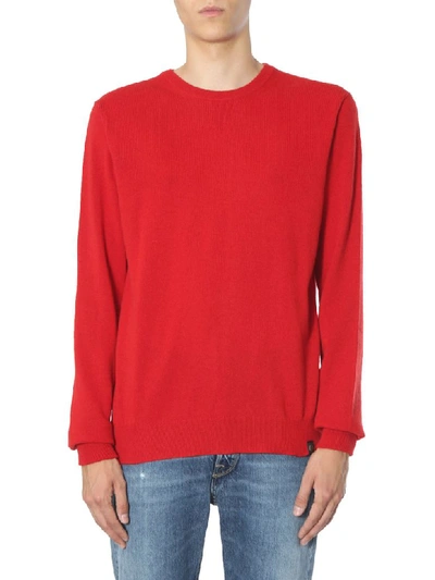 Shop Belstaff Crew Neck Sweater In Rosso