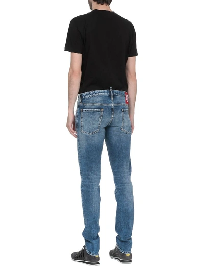 Shop Dsquared2 Slim Jean In Blu