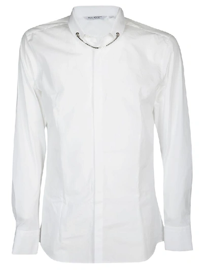 Shop Neil Barrett Chain Detail Shirt In White