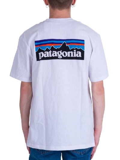 Shop Patagonia P-6 Logo Responsibili-tee® In Bianco