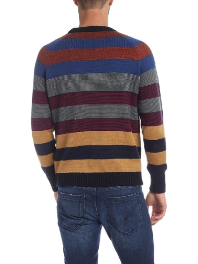 Shop Missoni Round Neck Wool And Cotton In Multicolor