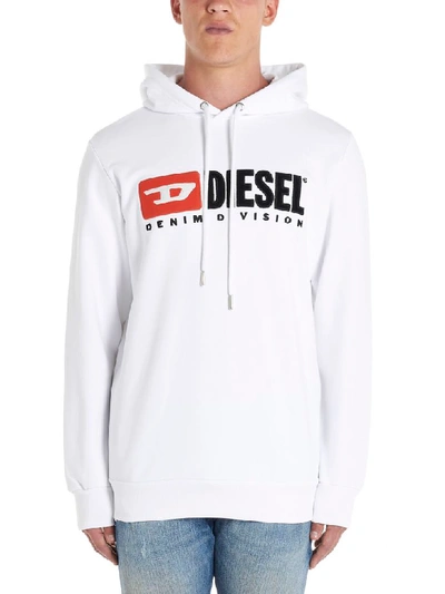 Shop Diesel Hoodie In White