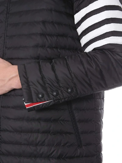 Shop Thom Browne Tailoring Hooded Down Jacket In Nero