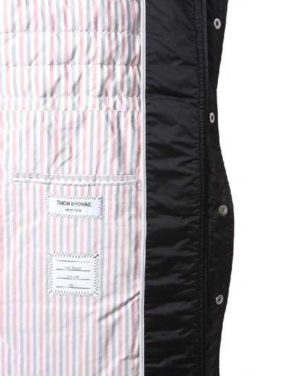 Shop Thom Browne Tailoring Hooded Down Jacket In Nero