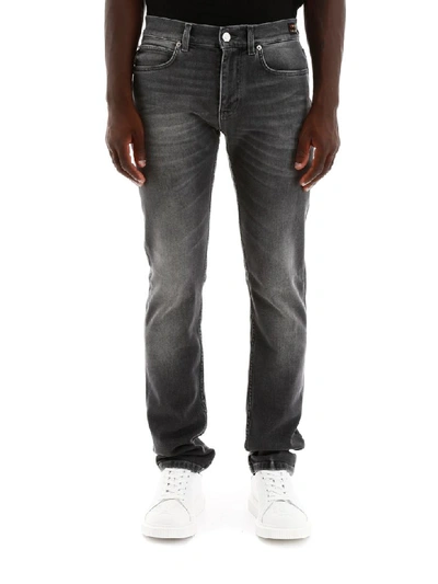 Shop Versace Jeans With Patch In Grigio Medio (grey)