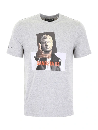 Shop Neil Barrett Gangsta 02 T-shirt In Grey (grey)