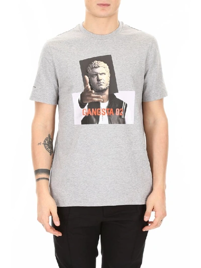 Shop Neil Barrett Gangsta 02 T-shirt In Grey (grey)