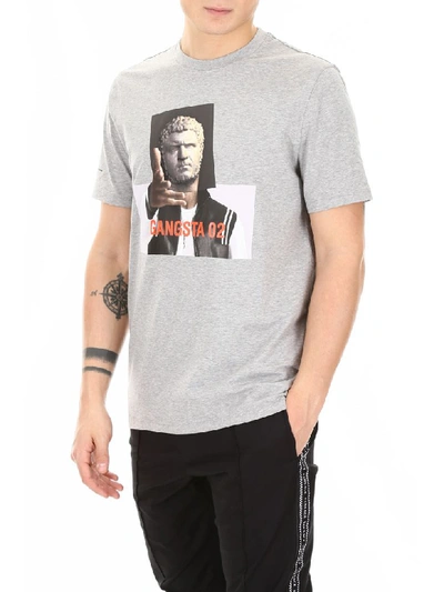 Shop Neil Barrett Gangsta 02 T-shirt In Grey (grey)