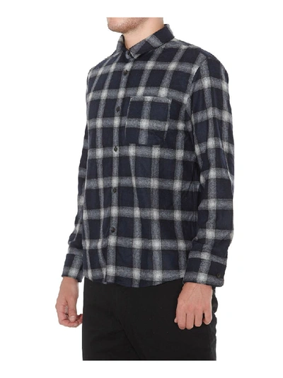 Shop Apc A.p.c. Trek Shirt In Navy