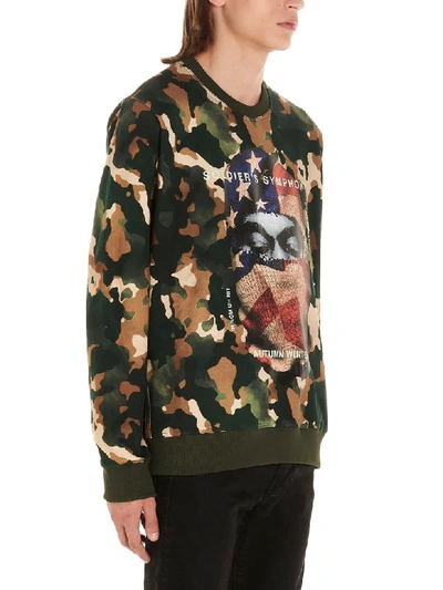 Shop Ih Nom Uh Nit Kanye Mask America Sweatshirt In Multicolor