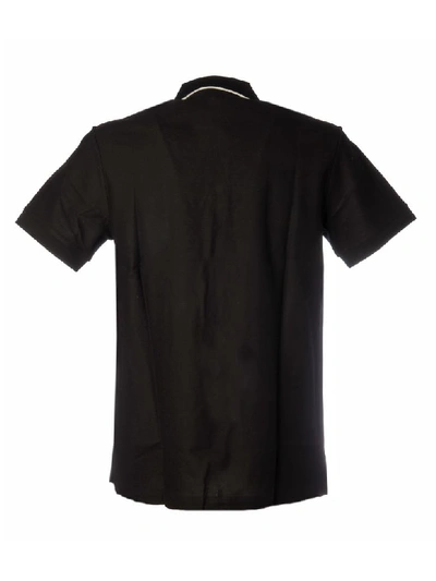 Shop Burberry Polo Aiden With Logo On The Side In Black