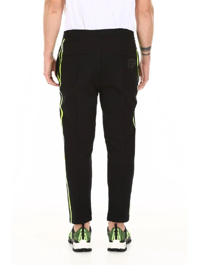 Shop Prada Joggers With Fluo Details In Nero 1 (black)