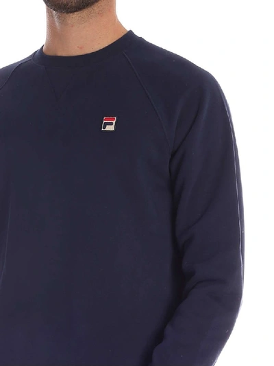 Shop Fila Cotton Sweatshirt In Blue