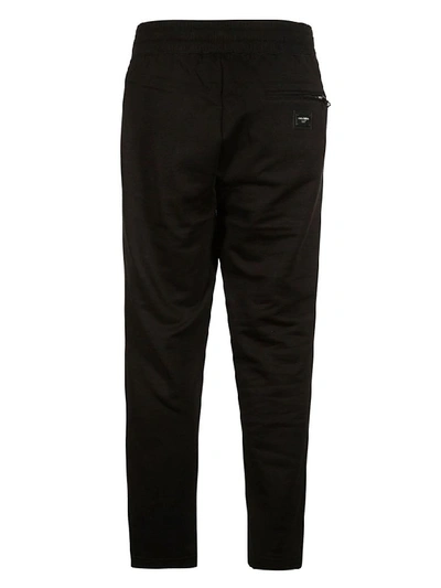 Shop Dolce & Gabbana Regular-fit Track Pants In Black