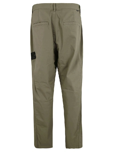 Shop Stone Island Shadow Project Cropped Trousers In Grey