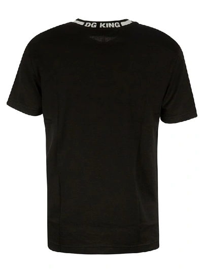 Shop Dolce & Gabbana Dg Print T-shirt In Black/white