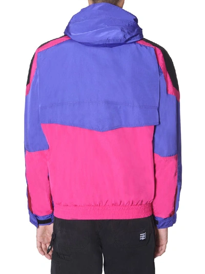 Shop Msgm Hooded Jacket In Fucsia